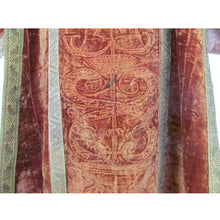 Italian 18th Century Stamped Silk Velvet Dalmatic Vestment