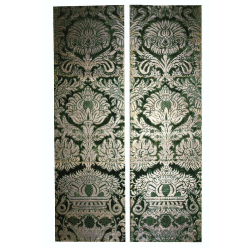 Panels of Cut Silk Velvet with Silver Thread, Florentine, Italian, Circa 1600