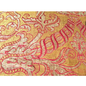 Italian 16th Century Brocade Runner Woven with Silk and Metal Threads
