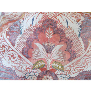 French 18th Century Silk Brocade Lampas Panel in a "Lace Pattern"