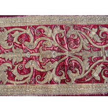 Italian or Spanish Silk and Metal Thread Embroidered Runner